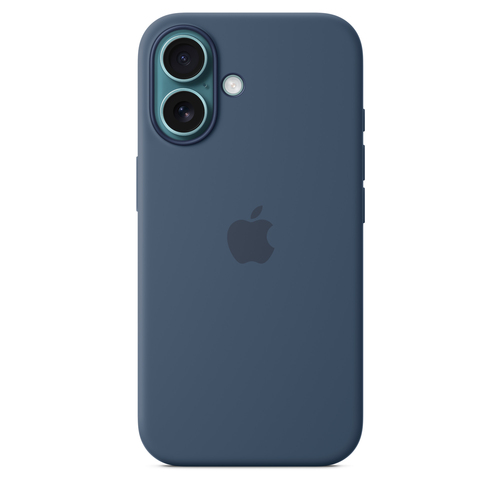 Image of APPLE IPHONE16 SILICONE CASE WITH MAGSAFE - DENIM (MYY23ZM/A)