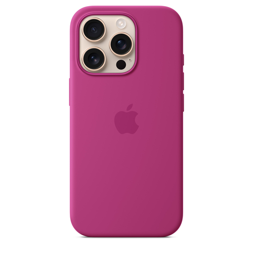 Image of APPLE IPHONE16 PRO SILICONE CASE WITH MAGSAFE - FUCHSIA (MYYN3ZM/A)