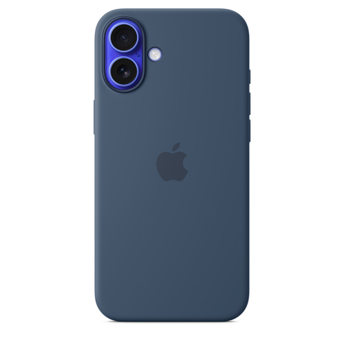 Image of Apple Original iPhone 16 Plus Silikon Case mit MagSafe - Denim